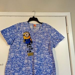 Minon scrub top size Xlarge Euc like new.